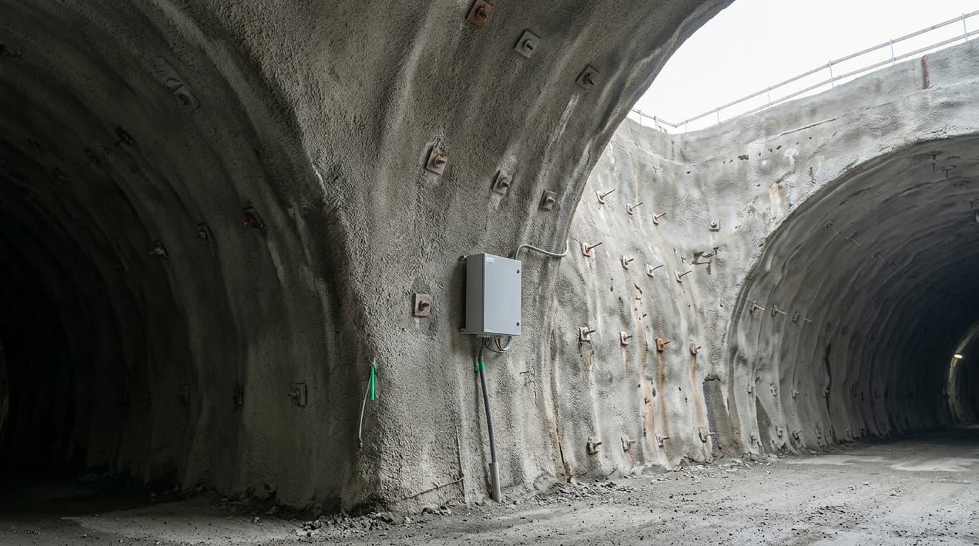 Real-Time Sensor Monitoring During Underground Tunnel Excavation