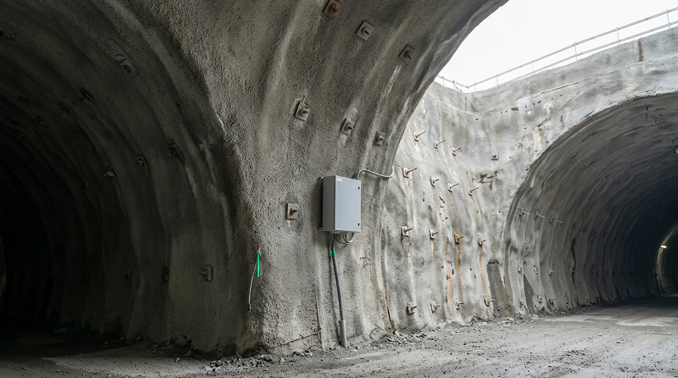 Real-Time Sensor Monitoring During Underground Tunnel Excavation